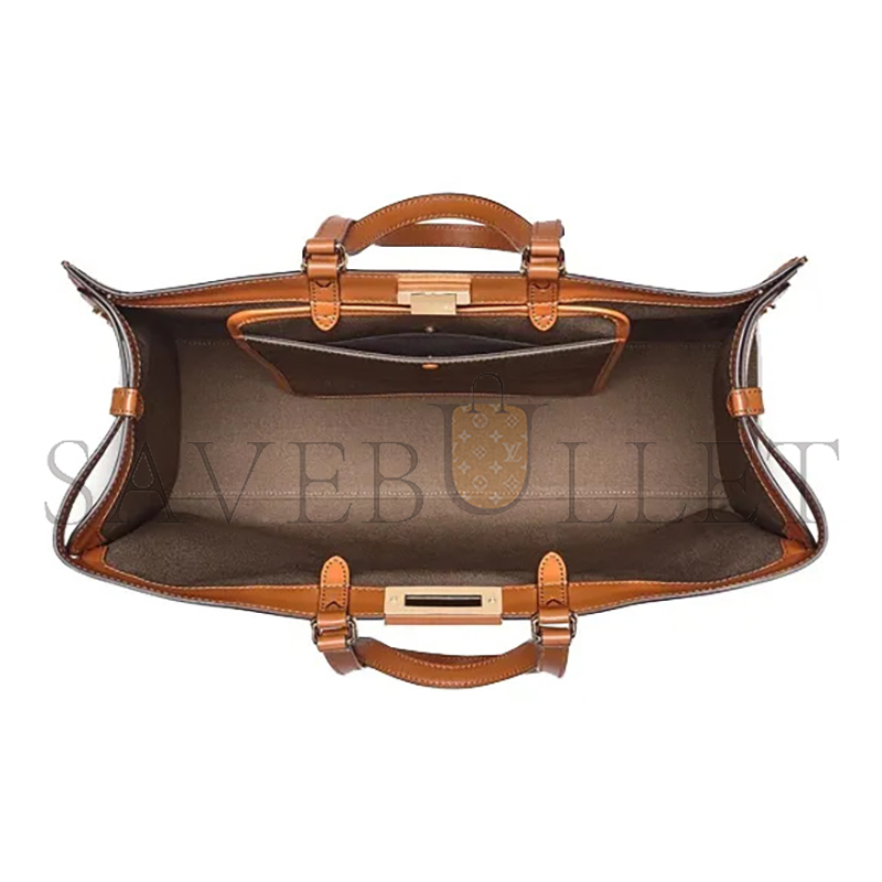 F**di canvas vitello king logo embroidered large peekaboo x-tote 8bh375abvvf1891 (46*35.5*15.5cm)